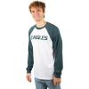 imageUltra Game Adults NFL Official Super Soft Raglan Baseball Long Sleeve TShirtWhite Updated