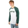 imageUltra Game Adults NFL Official Super Soft Raglan Baseball Long Sleeve TShirtWhite Updated