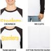 imageUltra Game Adults NFL Official Super Soft Raglan Baseball Long Sleeve TShirtWhite Updated