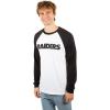 imageUltra Game Adults NFL Official Super Soft Raglan Baseball Long Sleeve TShirtWhite Updated