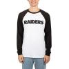imageUltra Game Adults NFL Official Super Soft Raglan Baseball Long Sleeve TShirtWhite Updated