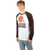 imageUltra Game Adults NFL Official Super Soft Raglan Baseball Long Sleeve TShirtWhite Updated