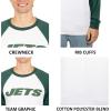 imageUltra Game Adults NFL Official Super Soft Raglan Baseball Long Sleeve TShirtWhite Updated