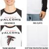 imageUltra Game Adults NFL Official Super Soft Raglan Baseball Long Sleeve TShirtWhite Updated
