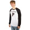 imageUltra Game Adults NFL Official Super Soft Raglan Baseball Long Sleeve TShirtWhite Updated
