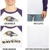imageUltra Game Adults NFL Official Super Soft Raglan Baseball Long Sleeve TShirtWhite Updated