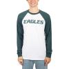 imageUltra Game Adults NFL Official Super Soft Raglan Baseball Long Sleeve TShirtWhite Updated