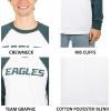 imageUltra Game Adults NFL Official Super Soft Raglan Baseball Long Sleeve TShirtWhite Updated