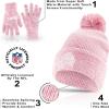 imageUltra Game Adults NFL Official Super Soft Winter Beanie Knit Hat with Warm Touch Screen GlovesPink