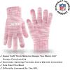 imageUltra Game Adults NFL Official Super Soft Winter Beanie Knit Hat with Warm Touch Screen GlovesPink