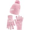 imageUltra Game Adults NFL Official Super Soft Winter Beanie Knit Hat with Warm Touch Screen GlovesPink