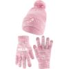 imageUltra Game Adults NFL Official Super Soft Winter Beanie Knit Hat with Warm Touch Screen GlovesPnk