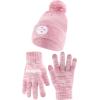 imageUltra Game Adults NFL Official Super Soft Winter Beanie Knit Hat with Warm Touch Screen GlovesPnk