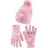 imageUltra Game Adults NFL Official Super Soft Winter Beanie Knit Hat with Warm Touch Screen GlovesPnk
