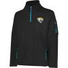 imageUltra Game Mens NFL Official Super Soft QuarterZip Sweatshirt with Zipper PocketsBlack