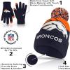 imageUltra Game NFL Boys Girls Super Soft Winter Beanie Knit Hat with Extra Warm Touch Screen GlovesTeam Color 2