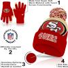 imageUltra Game NFL Boys Girls Super Soft Winter Beanie Knit Hat with Extra Warm Touch Screen GlovesTeam Color 2