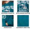 imageUltra Game Womens NFL Official Distressed Graphic Super Soft Hoodie Pullover SweatshirtTeam Color