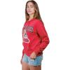 imageUltra Game Womens NFL Official Distressed Graphic Super Soft Hoodie Pullover SweatshirtTeam Color