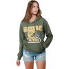 imageUltra Game Womens NFL Official Distressed Graphic Super Soft Hoodie Pullover SweatshirtTeam Color