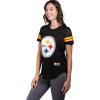 imageUltra Game Womens NFL Official Soft Mesh Varsity Stripe TShirtTeam Color