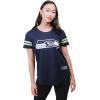 imageUltra Game Womens NFL Official Soft Mesh Varsity Stripe TShirtTeam Color