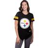 imageUltra Game Womens NFL Official Soft Mesh Varsity Stripe TShirtTeam Color