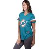 imageUltra Game Womens NFL Official Soft Mesh Varsity Stripe TShirtTeam Color