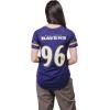 imageUltra Game Womens NFL Official Soft Mesh Varsity Stripe TShirtTeam Color