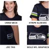 imageUltra Game Womens NFL Official Soft Mesh Varsity Stripe TShirtTeam Color