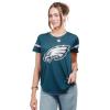 imageUltra Game Womens NFL Official Soft Mesh Varsity Stripe TShirtTeam Color