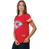 imageUltra Game Womens NFL Official Soft Mesh Varsity Stripe TShirtTeam Color