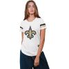 imageUltra Game Womens NFL Official Soft Mesh Varsity Stripe TShirtTeam Color