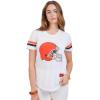 imageUltra Game Womens NFL Official Soft Mesh Varsity Stripe TShirtTeam Color