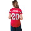 imageUltra Game Womens NFL Official Soft Mesh Varsity Stripe TShirtTeam Color
