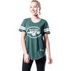 imageUltra Game Womens NFL Official Soft Mesh Varsity Stripe TShirtTeam Color