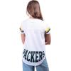 imageUltra Game Womens NFL Official Soft Mesh Varsity Stripe TShirtWhite