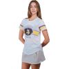imageUltra Game Womens NFL Official Soft Mesh Varsity Stripe TShirtWhite