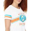imageUltra Game Womens NFL Official Soft Mesh Varsity Stripe TShirtWhite