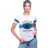 imageUltra Game Womens NFL Official Soft Mesh Varsity Stripe TShirtWhite