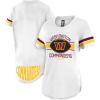 imageUltra Game Womens NFL Official Soft Mesh Varsity Stripe TShirtWhite