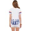 imageUltra Game Womens NFL Official Soft Mesh Varsity Stripe TShirtWhite