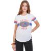 imageUltra Game Womens NFL Official Soft Mesh Varsity Stripe TShirtWhite