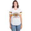 imageUltra Game Womens NFL Official Soft Mesh Varsity Stripe TShirtWhite