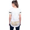 imageUltra Game Womens NFL Official Soft Mesh Varsity Stripe TShirtWhite