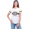 imageUltra Game Womens NFL Official Soft Mesh Varsity Stripe TShirtWhite