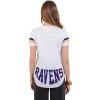 imageUltra Game Womens NFL Official Soft Mesh Varsity Stripe TShirtWhite