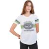 imageUltra Game Womens NFL Official Soft Mesh Varsity Stripe TShirtWhite