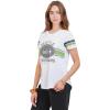 imageUltra Game Womens NFL Official Soft Mesh Varsity Stripe TShirtWhite