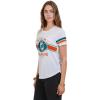 imageUltra Game Womens NFL Official Soft Mesh Varsity Stripe TShirtWhite